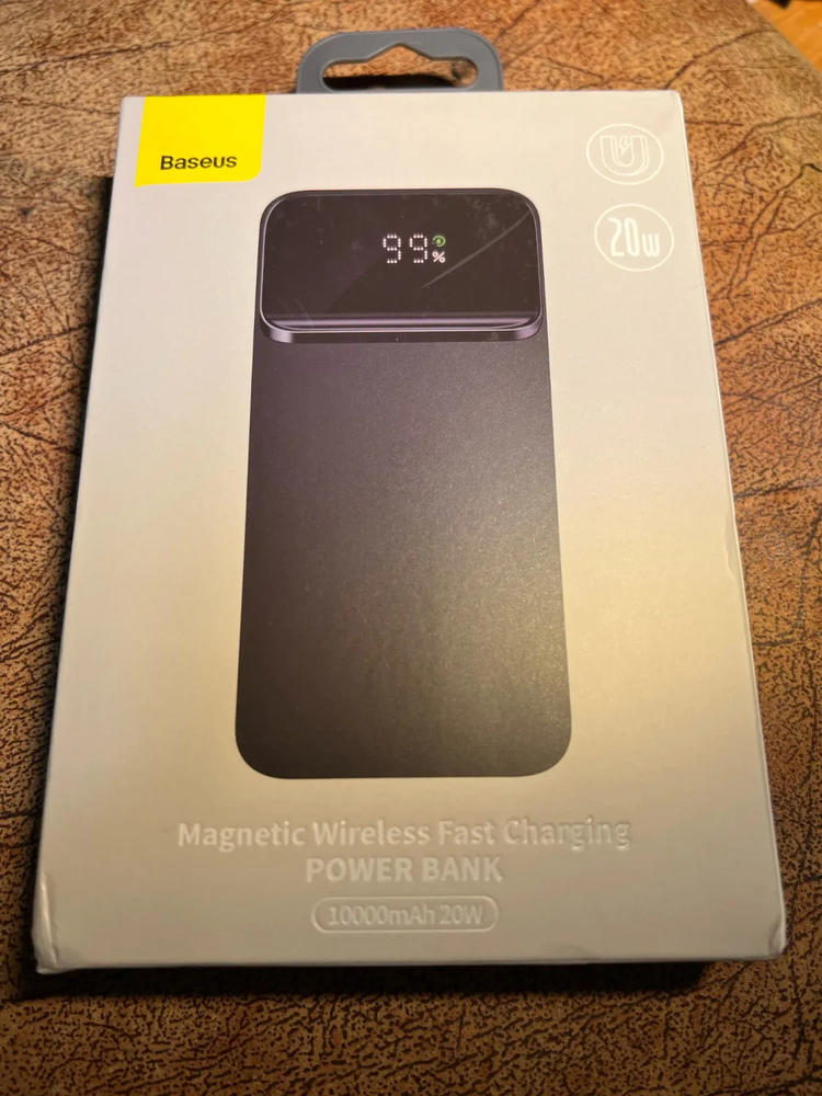 Baseus 20W PD QC3.0 10000mAh Power Bank External Battery Charger Magnetic Wireless Charger - Blue - Customer Photo From Muhammad asif liaqat 