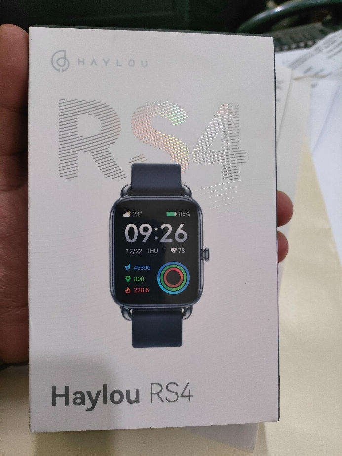 Haylou RS4 Smart Watch | Blood Oxygen Monitor | 12 Fitness Models | Heart Rate Monitor | Sleep Monitor -Black - Customer Photo From AQEEL JAVED 
