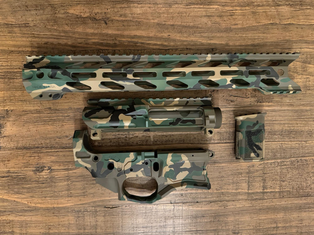 BDU M81 Camouflage Stencil Kit - Customer Photo From Martin Swanty