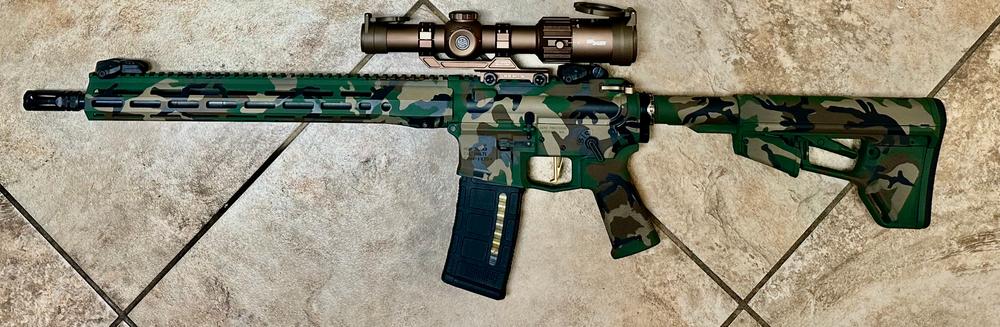 BDU M81 Camouflage Stencil Kit - Customer Photo From Sean Beevers
