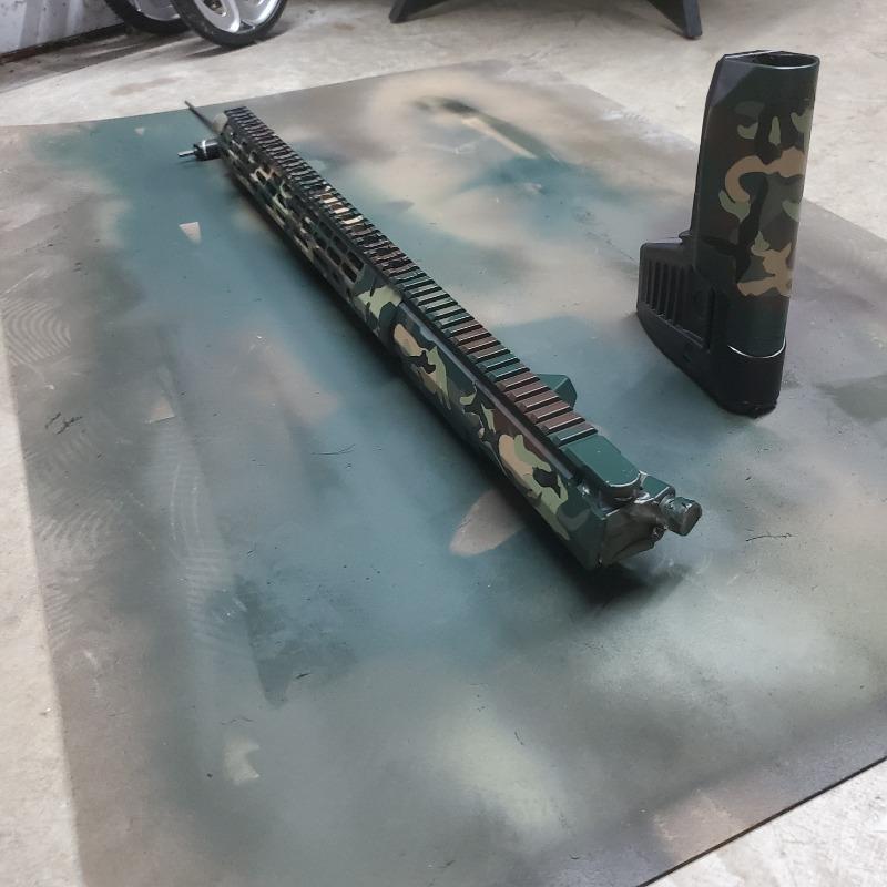 BDU M81 Camouflage Stencil Kit - Customer Photo From Brian Chandler