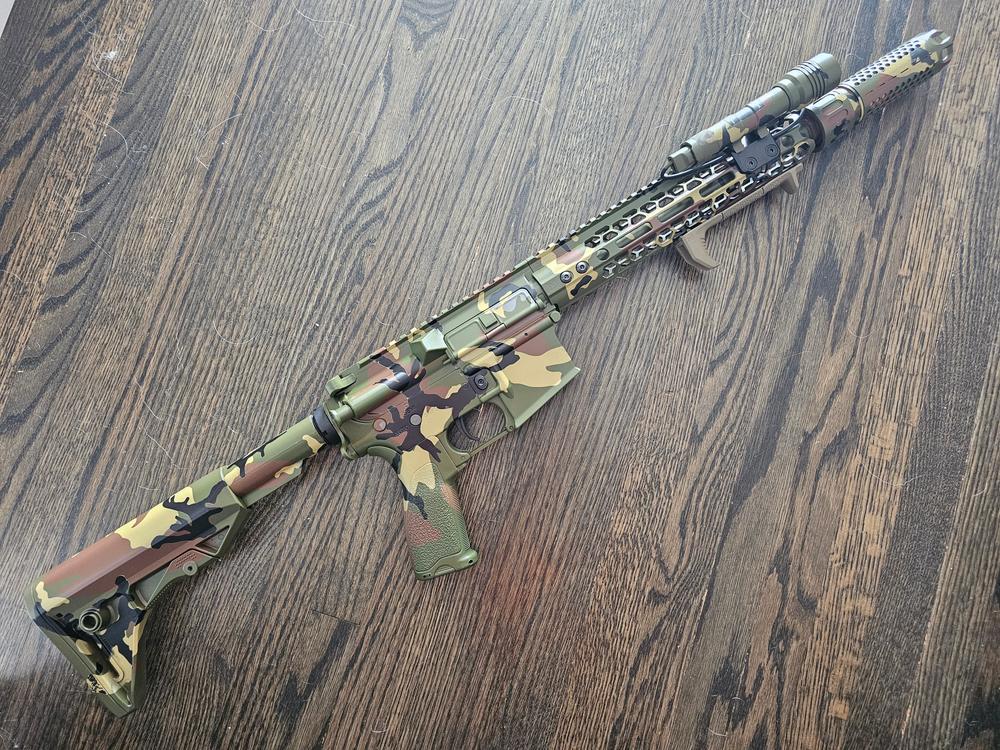 WOODLAND BDU M81 Stencil Pack for Duracoat, Cerakote, Gunkote &amp; spray ...