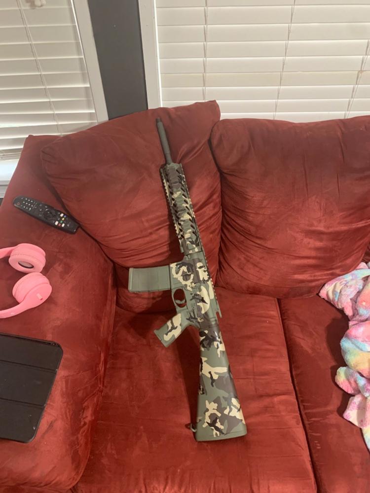 BDU M81 Camouflage Stencil Kit - Customer Photo From Brandon Armstrong
