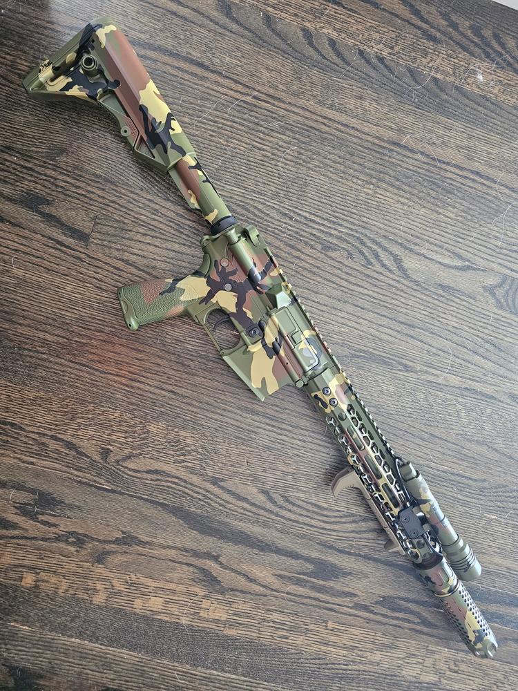 WOODLAND BDU M81 Stencil Pack for Duracoat, Cerakote, Gunkote &amp; spray ...