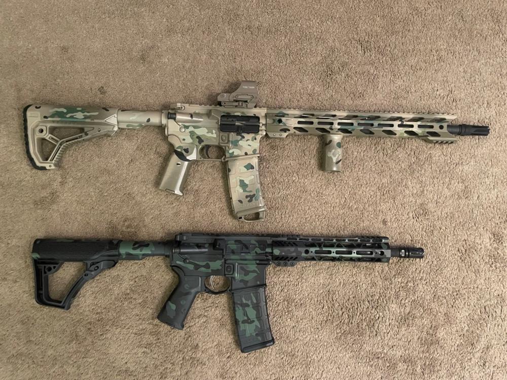 Multicolor Camouflage Stencil Kit - Customer Photo From Brandon Meyer