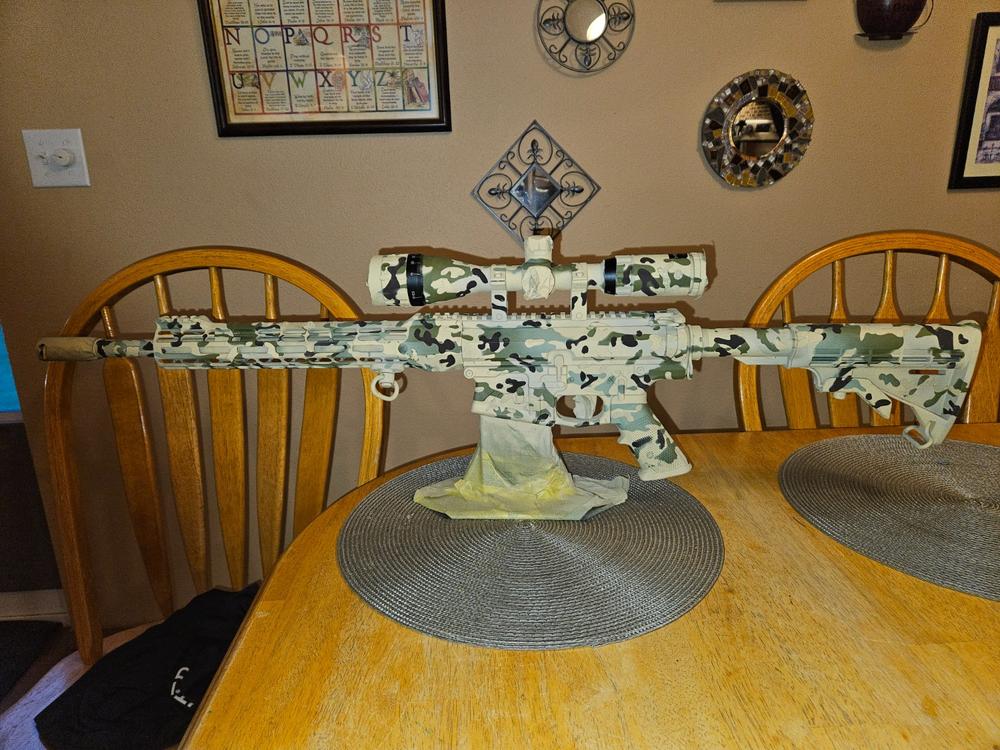 Multicolor Camouflage Stencil Kit - Customer Photo From Ian Moore