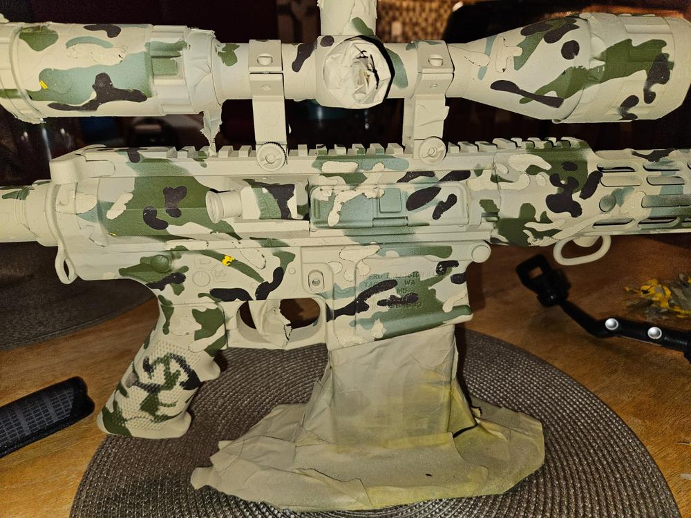 Multicolor Camouflage Stencil Kit - Customer Photo From Ian Moore