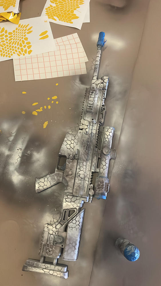 HEX Camouflage Stencil Pack for Duracoat, Cerakote, Gunkote