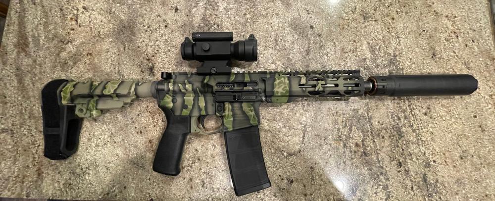 Riptile® Camouflage Stencil Kit - Customer Photo From Ted S.