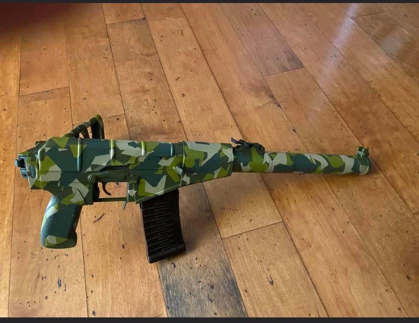 Swedish M90 Splinter Camouflage Stencil Kit - Customer Photo From S. Paiva