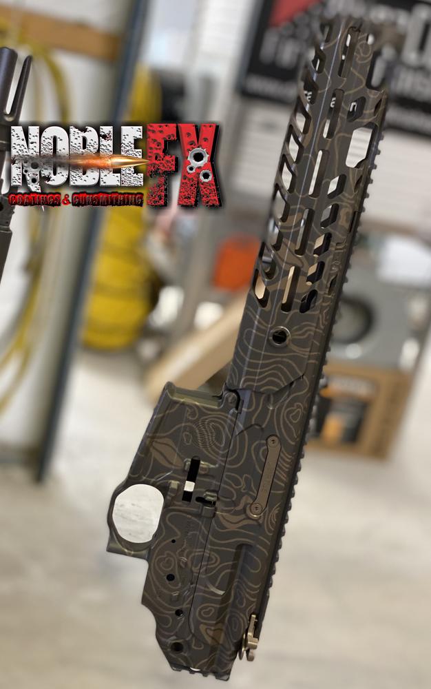 Topographical Camouflage Stencil Kit - Customer Photo From Noble FX Coatings & Gunsmithing