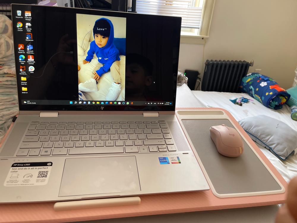 Home Office Lap Desk, Blush Pink - Customer Photo From Cindy Hernandez