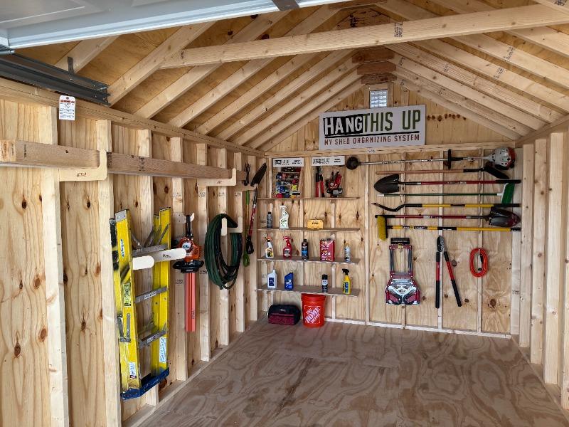 Utility Organizers, Yard tool organizer, Shed Organization, Yard tool rack - Customer Photo From William Blyth