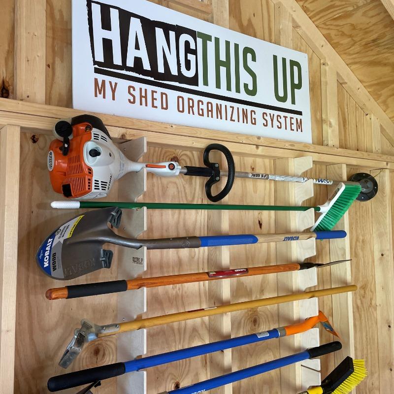 Yard Tool Rack Best Yard and Garden Tool Organizer Shed Organizer HangThis Up My Shed Organizing System