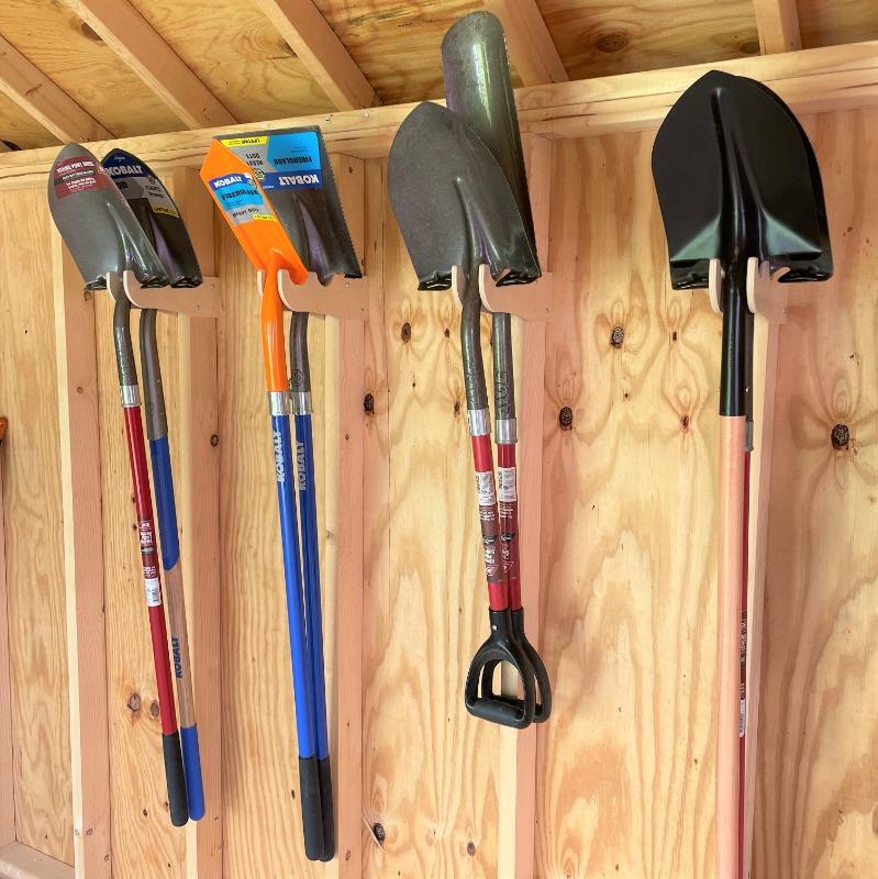 Garden Yard Tool Organizer,  Yard Tool Rack, Outdoor Shed Tool Organizer, Tool Rack, Shed Organizer, Yard Tool Storage Rack - Customer Photo From Michael Murray