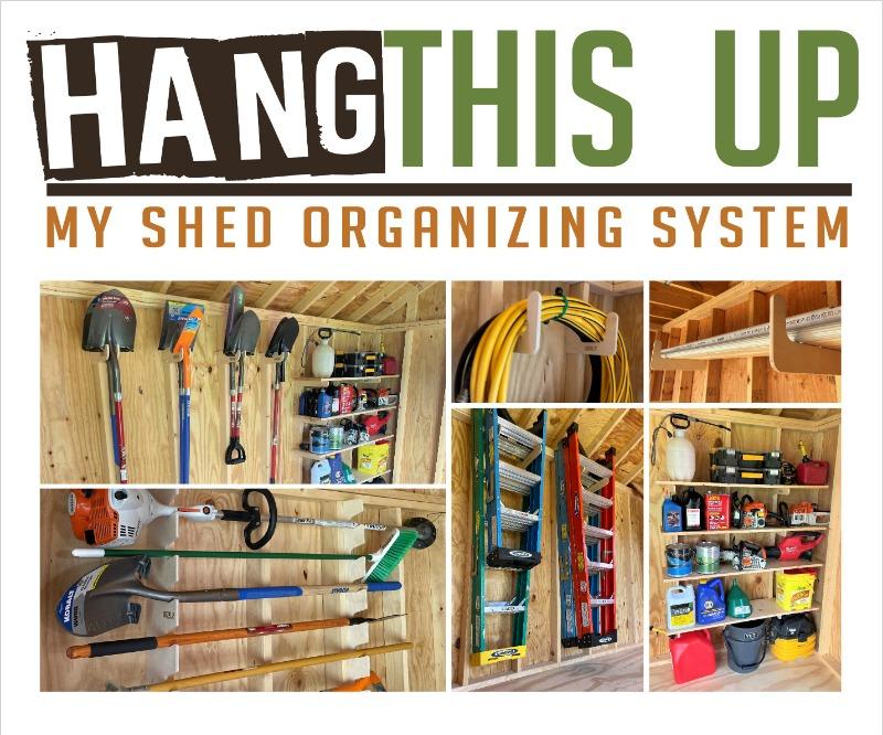 Deluxe Shed Kit, Garden Yard Tool Rack, Outdoor Storage, Garden Tool Storage, Shed Accessories, Yard Tool Rack - Customer Photo From Robert Leber