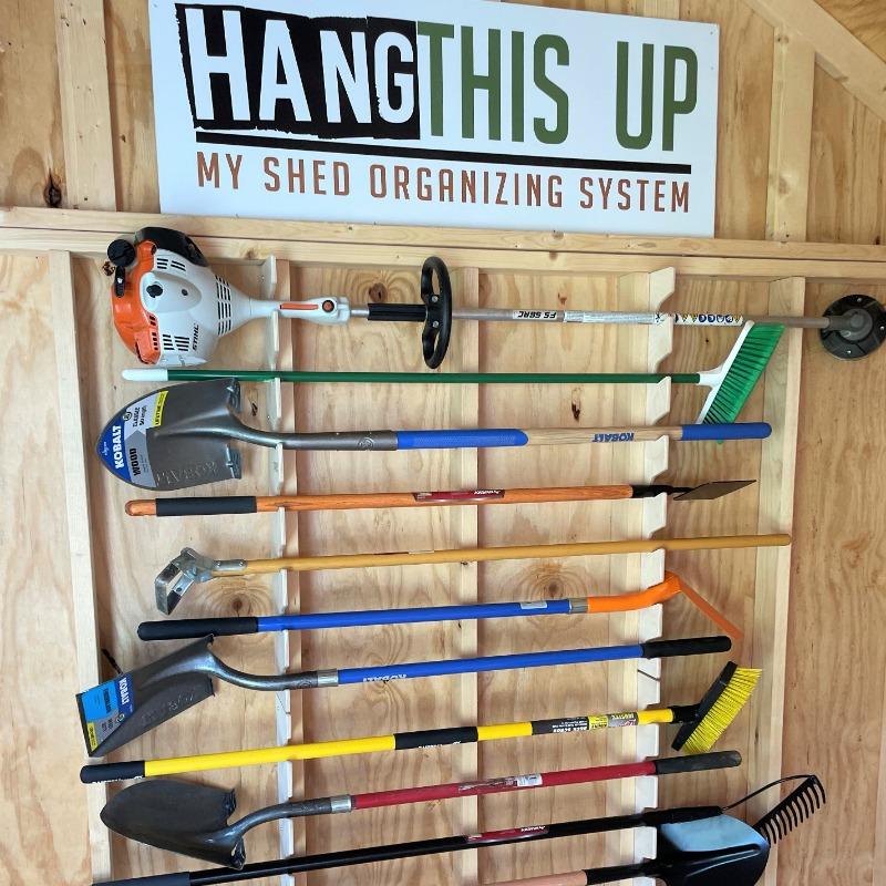 Ultimate Shed Organization Kit – Yard & Garden Tool Rack - Customer Photo From John Jany