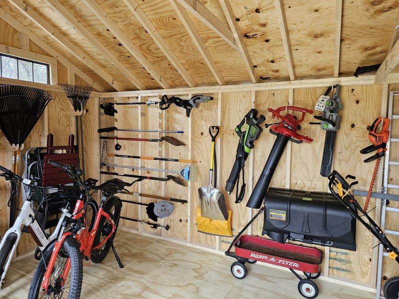 Practical Shed Kit   Large quantity Garden Tool Racks and Misc Storage Hooks, - Customer Photo From Donna Sigman