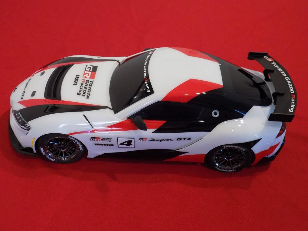Traxxas Body, Toyota Supra GT4, complete (white) (painted, decals applied) (includes side mirrors, spoiler, grilles, vents, & clipless mounting) - Customer Photo From Paris Merriam
