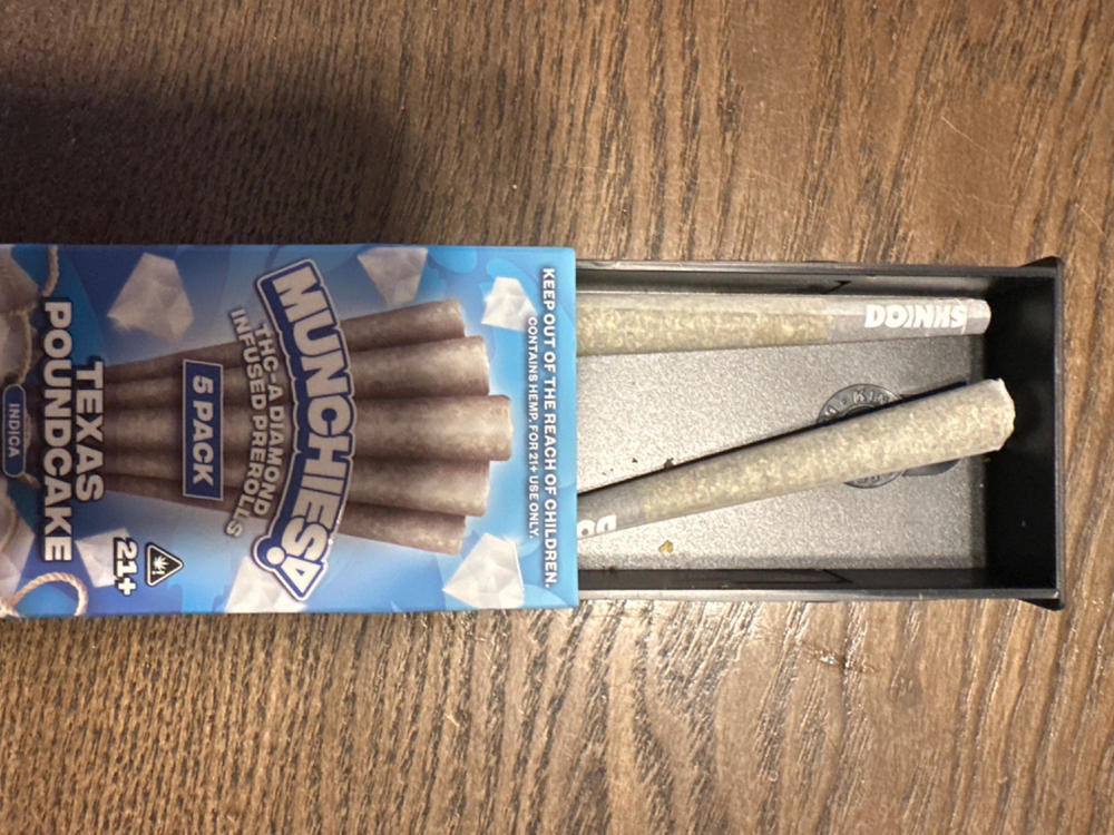 Texas Poundcake 1g THCA Infused Prerolls (5 Pack) - Customer Photo From Anonymous