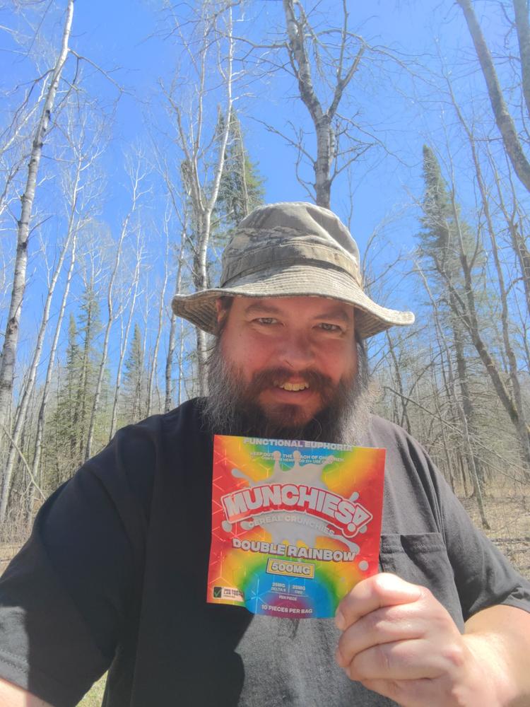 Double Rainbow 500mg THC+CBD Cereal Crunchies - Customer Photo From Landon Lundin