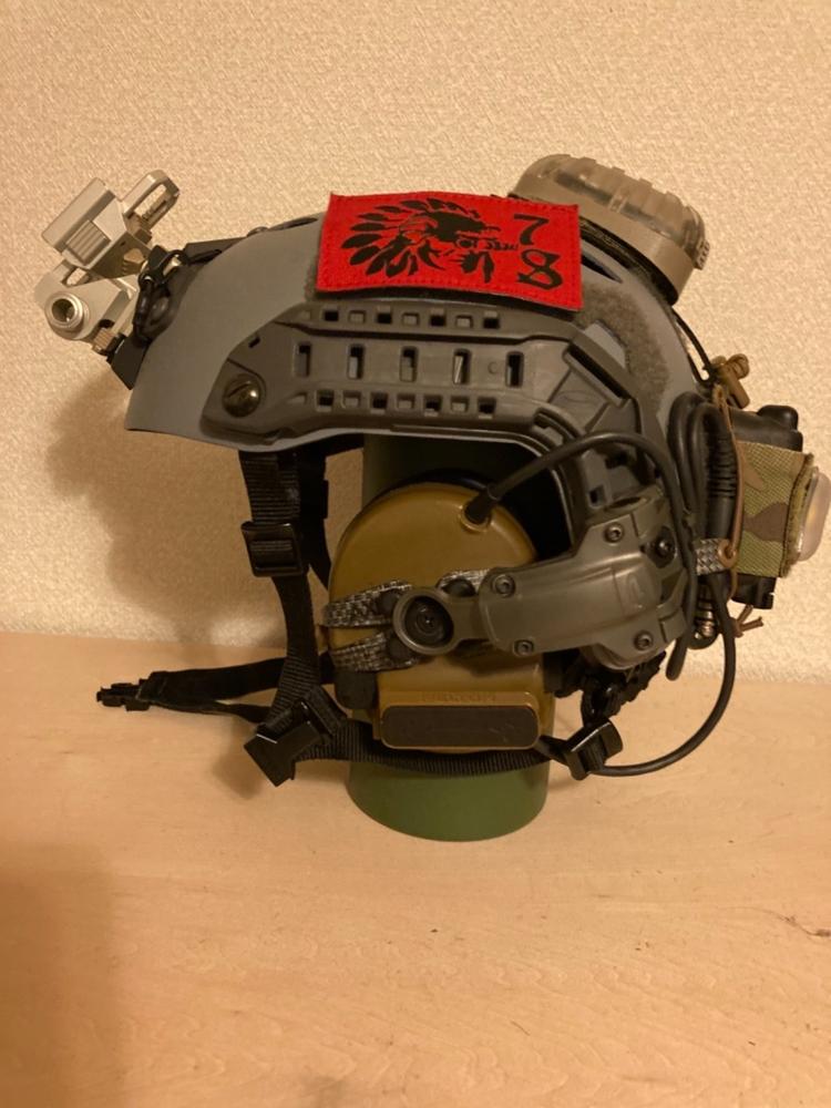 AMP Helmet Rail Mount - Customer Photo From TARO KOIKE
