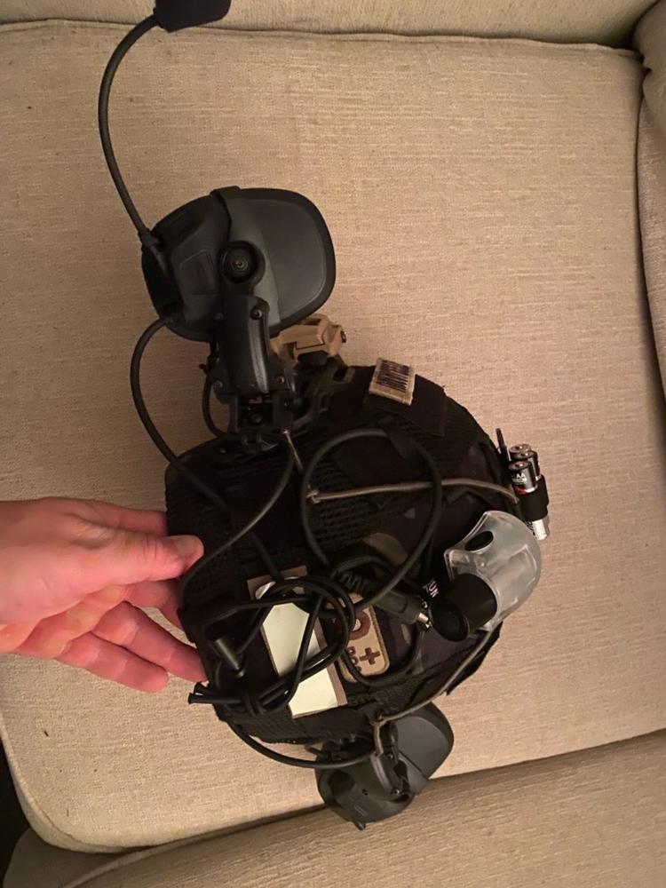 AMP Helmet Rail Mount - Customer Photo From James Mueller