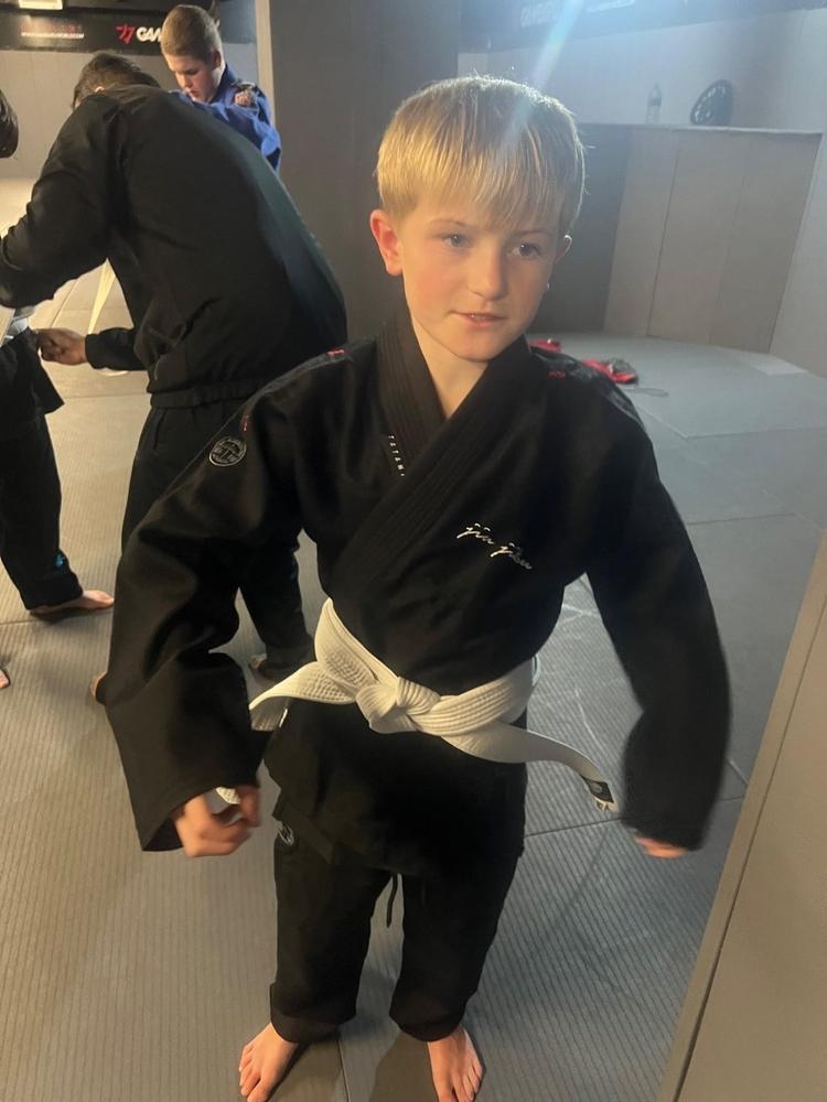 Kids Elements Superlite Gi - Black - Customer Photo From Helen Bernard