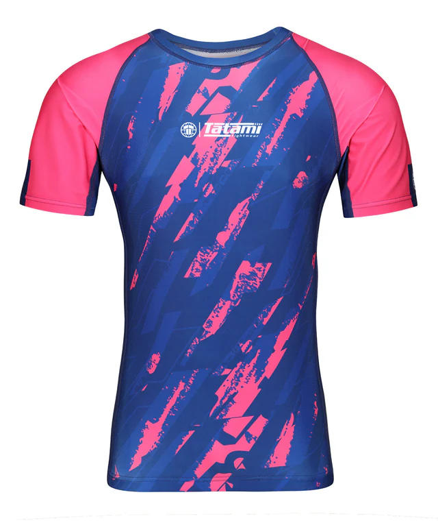 Abstract Rash Guard - Pink - Customer Photo From Brad Douglas