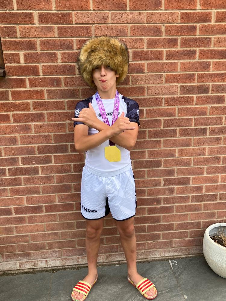 Kids Abstract Shorts - White - Customer Photo From Emma Storer