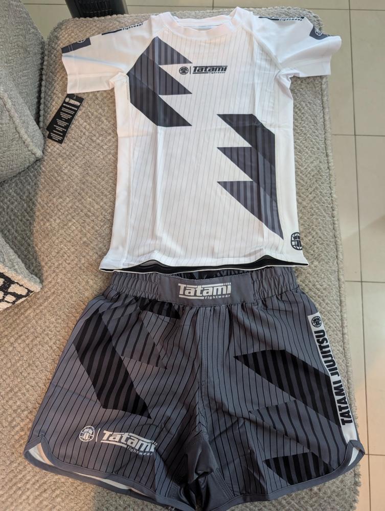 Kids Abstract Shorts - Black & Grey - Customer Photo From Jeffry Rodriguez A