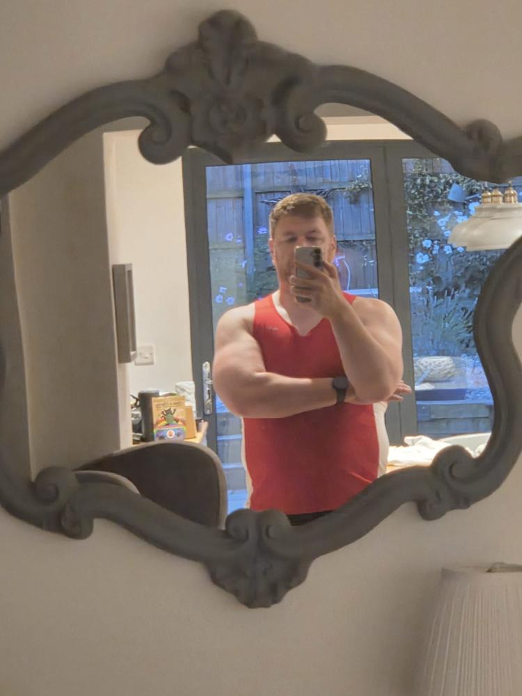 Tatami Boxing Vest - Red - Customer Photo From Ruth Challenor