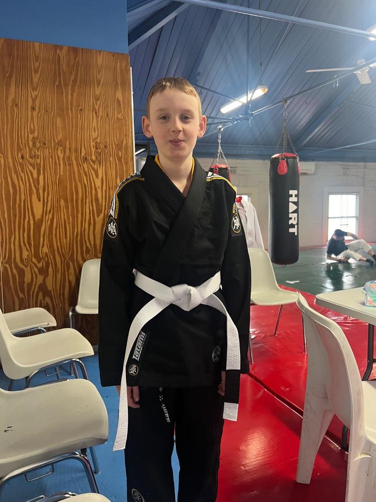 Kids Nova Absolute Black Gi - Customer Photo From Ashleigh Hunter