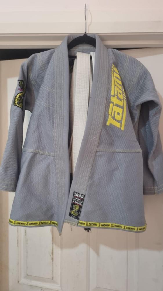 Meerkatsu Kids Animal Gi - Grey - Customer Photo From jaime shields
