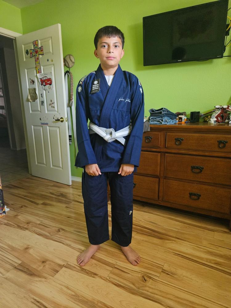 Kids Elements Superlite Gi - Navy - Customer Photo From Lorenzo Reyes