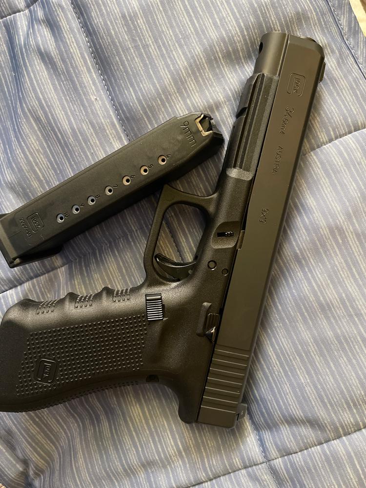 GLOCK G34 Gen 5 MOS 9MM, 5.31in. Barrel, 17rd, Front Serrations, Adjustable Sights - Black [MPN:PA343S103MOS] - Customer Photo From Good conscious Citizen 