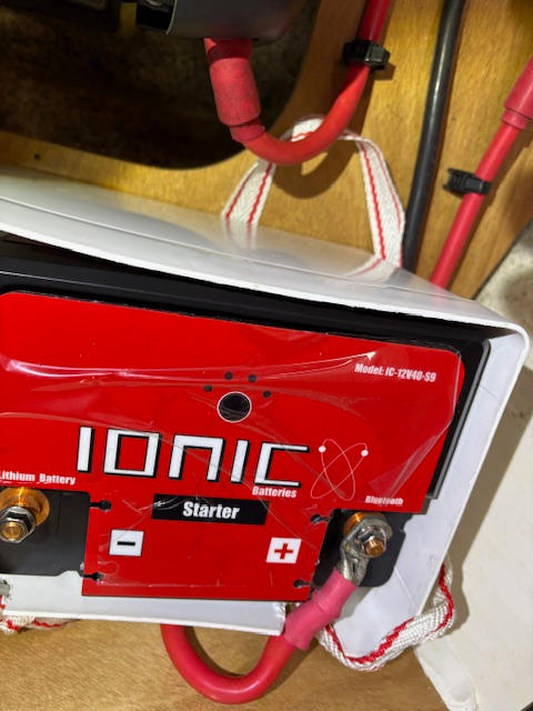 Ionic Lithium 12V S9 | 1400 CA | LiFePO4 Marine Starter Battery + Bluetooth - Customer Photo From EDMUND LEE