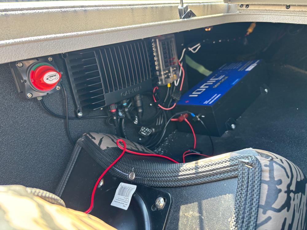 Ionic Lithium 16V 52Ah | Marine Electronics/Sonar LiFePO4 Battery + Charger - Customer Photo From Robert Jones