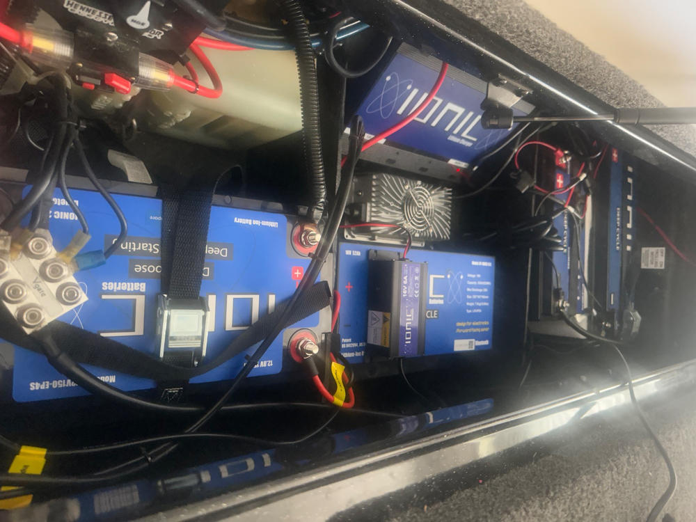 Ionic Lithium 16V 52Ah | Marine Electronics/Sonar LiFePO4 Battery + Charger - Customer Photo From Steve Hall