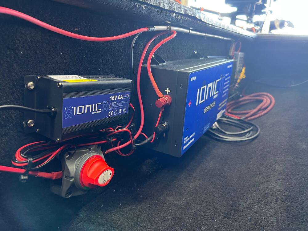 Ionic Lithium 16V 52Ah | Marine Electronics/Sonar LiFePO4 Battery + Charger - Customer Photo From Jeffrey Russell