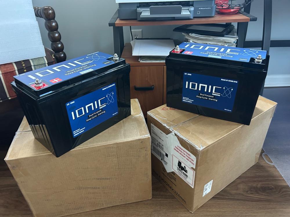 Ionic Lithium 12V 100Ah | LiFePO4 Deep Cycle Battery + Bluetooth - Customer Photo From David Childress