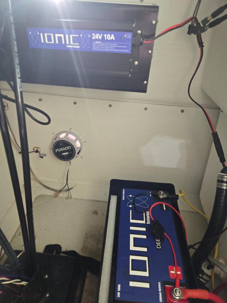 Ionic Lithium 24V 50Ah | LiFePO4 Deep Cycle Battery + Bluetooth - Customer Photo From Curtis Stambaugh