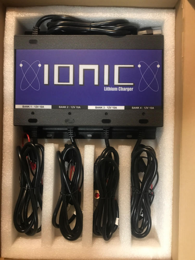 Ionic 4 Bank Charger 12V 10A - Customer Photo From Charles Deranger