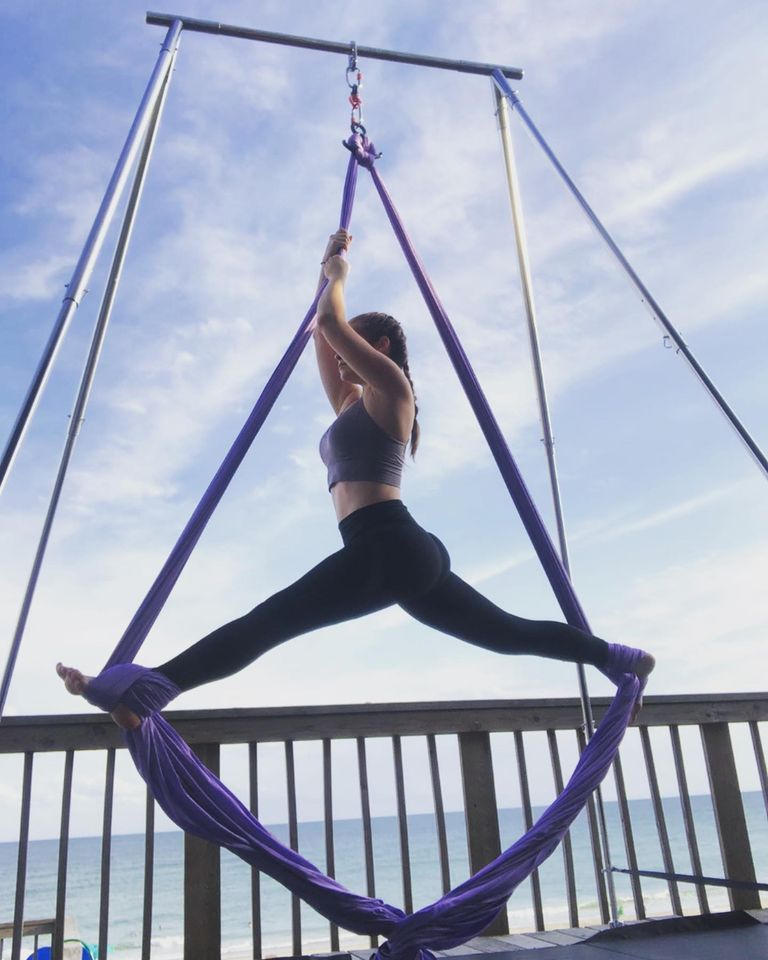 Aerial Silks Set with All Hardware - Customer Photo From Amy Holt
