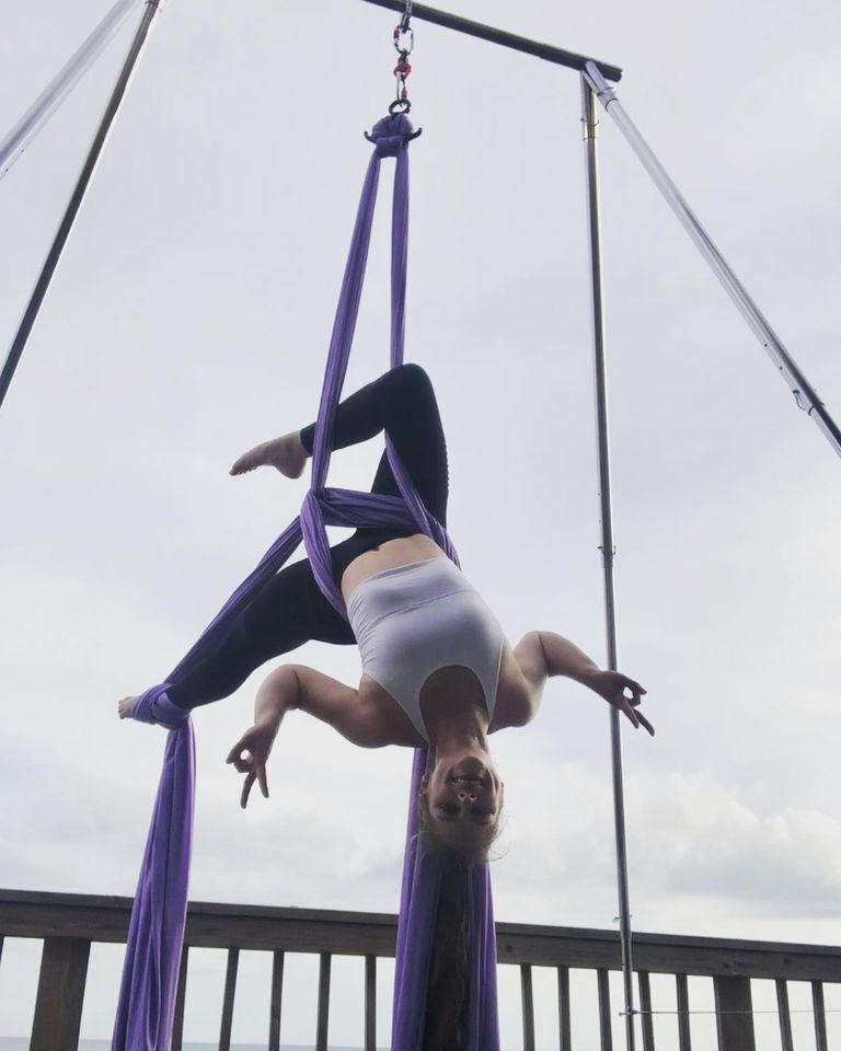 Aerial Silks Set with All Hardware - Customer Photo From Amy Holt
