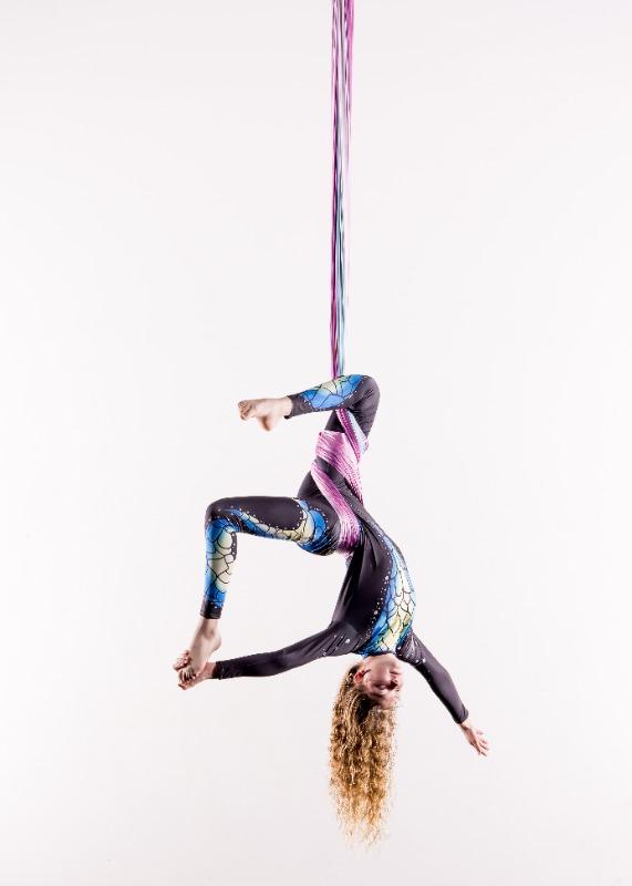 Ombre Aerial Silks Fabric Only - Customer Photo From Kristen MacGregor