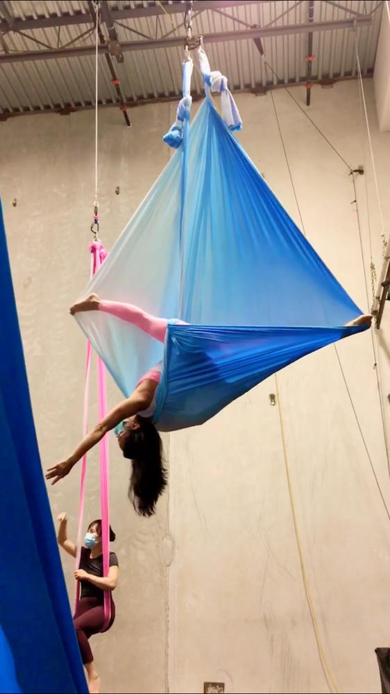 Ombre Aerial Silks Fabric Only - Customer Photo From Gajing Leung
