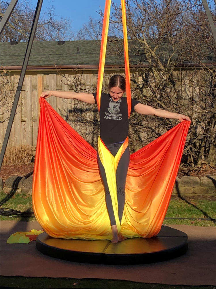Ombre Aerial Silks Fabric Only - Customer Photo From Melissa Kaly