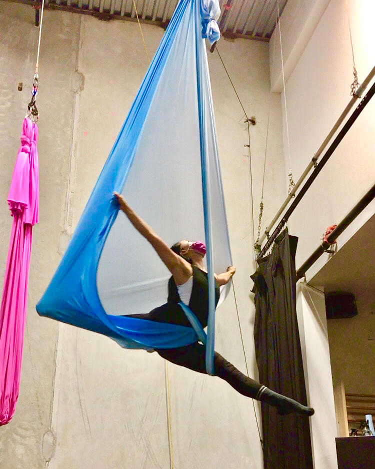 Ombre Aerial Silks Fabric Only - Customer Photo From Gajing Leung