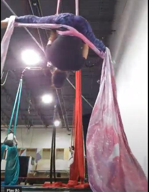 Printed Aerial Silks Fabric Only - Customer Photo From Kristen MacGregor